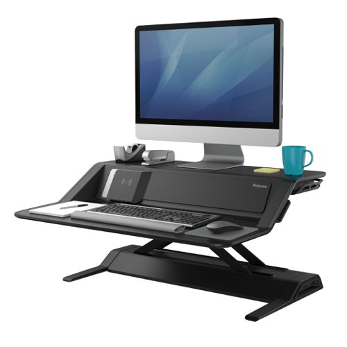 Fellowes Lotus DX Sit Stand Workstation Black 8081001