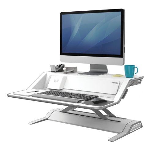 Fellowes Lotus DX Sit Stand Workstation White 8081101