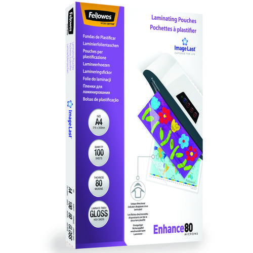Fellowes Laminating Pouches 160 Micron A4 Ref 53061 [Pack 100]
