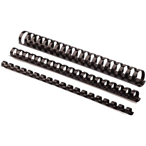 Fellowes Binding Comb A4 6mm Black (Pack 100) 5345307 Binding Machine Supplies 35683FE