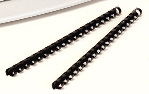 Fellowes 8mm Plastic Binding Combs - Black