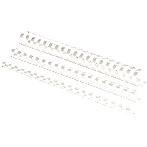 Fellowes Plastic Binding Combs 10mm Capacity 41-55 80gsm Sheets White Ref 5345805 [Pack 100]
