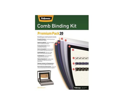 Fellowes Plastic Comb Binding - Premium Kit Pack 20