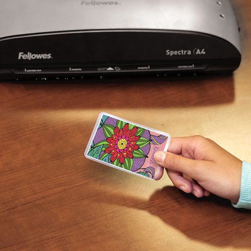 Fellowes Glossy 125 Micron Card Laminating Pouch - 60x90mm - 710-7495