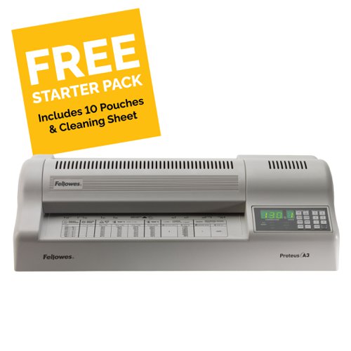 Fellowes Proteus A3 Laminator Grey 5709001 37041FE Buy online at Office 5Star or contact us Tel 01594 810081 for assistance