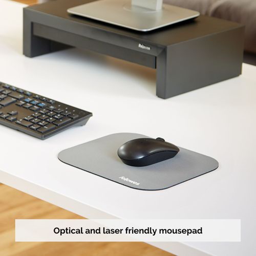Fellowes Premium Mousepad - Silver - 710-7923