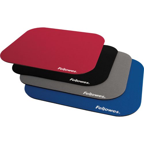 Fellowes Premium Mouse Pad - Black Pack of 6