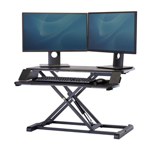 Fellowes Corvisio Sit Stand Workstation Black 8091001