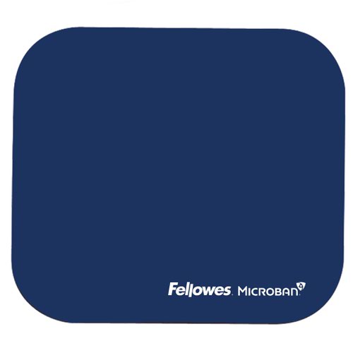 Fellowes Mousepad with Microban® Antibacterial Protection - Blue