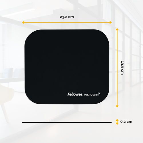 ValueX Mouse Pad with Microban Protection Black 5933907  34934FE
