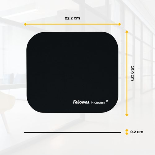 ValueX Mouse Pad with Microban Protection Black 5933907