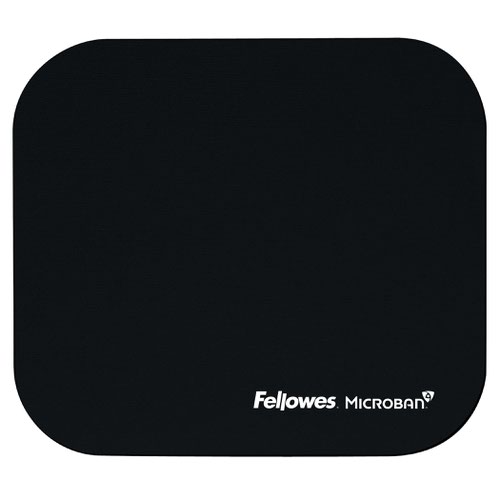 Fellowes Mousepad with Microban® Antibacterial Protection - Black