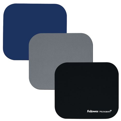 Fellowes Mousepad with Microban® Antibacterial Protection - Silver - 710-7930