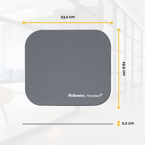 15515J - Fellowes 5934005 Microban Mousepad - Box of 6