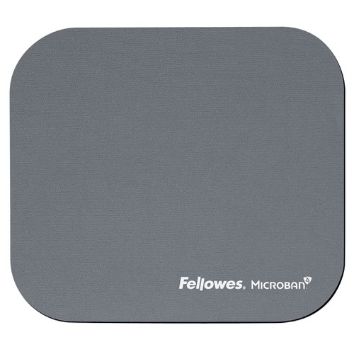 Fellowes Mousepad with Microban® Antibacterial Protection - Silver