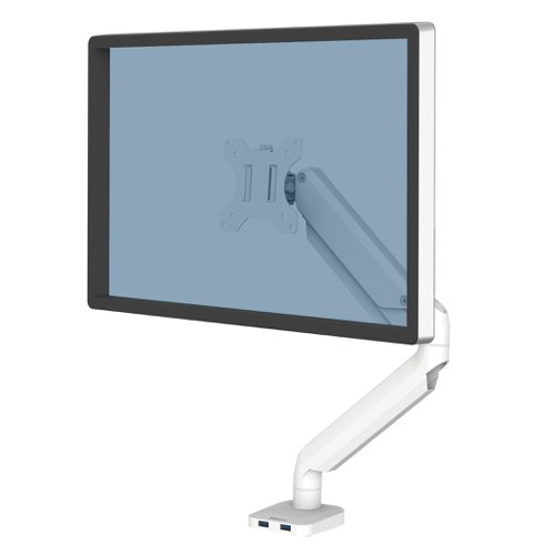 Fellowes Platinum Series Single Monitor Arm White 8056201 Laptop / Monitor Risers SW4101