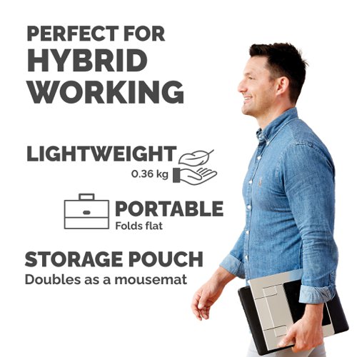 Fellowes Hylyft Portable Laptop Support ideal for agile working