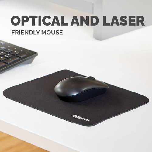 Fellowes Recycled Optical Mousepad Black 5917501 37545FE