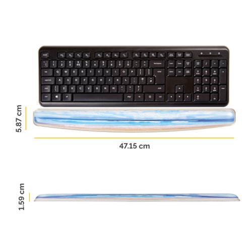 Fellowes Keyboard Wrist Support Sandy Beach Design 9179401 - Fellowes - BB62232 - McArdle Computer and Office Supplies