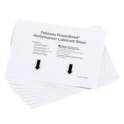Fellowes Powershred Oil Sheets (Pack 10) - 4025601