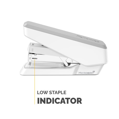 Fellowes LX870 Easy-Press Stapler 40-Sheets, Full-Strip White Manual Staplers 33222J