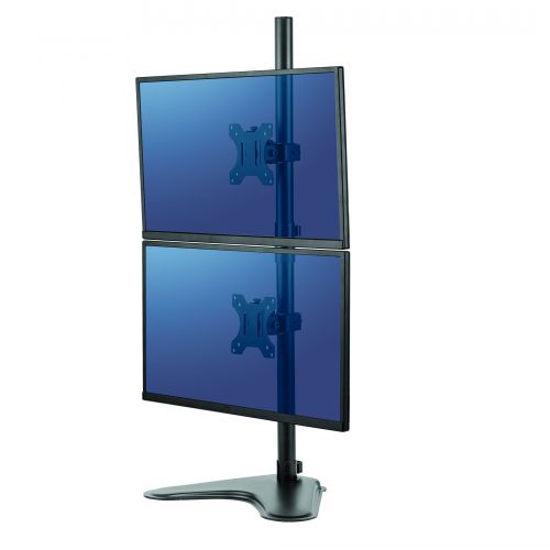 Fellowes Professional Series Freestanding Dual Horizontal Stacking Monitor Arm 8044001