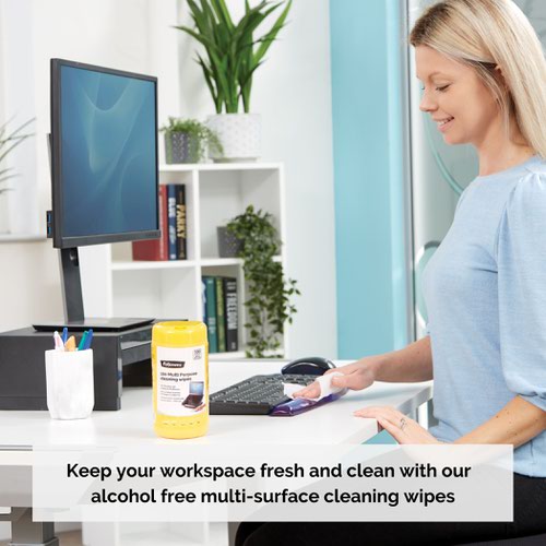 32186J - Fellowes 8562802 Multi Purpose Cleaning Wipes