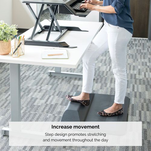 Fellowes ActiveFusion Anti-Fatigue Sit Stand Floor Mat Black - 8707101