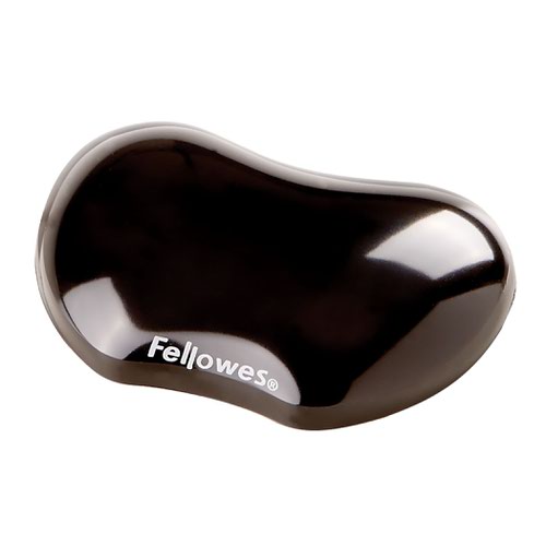 Fellowes Crystals™ Gel Flex Rest Wrist Support Black