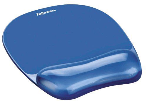 Fellowes Crystals Gel Mouse Pad Blue 9114106