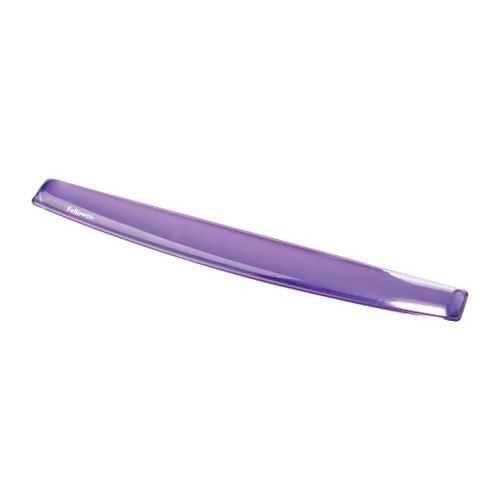 Fellowes Crystal Keyboard Wrist Rest Gel Purple Ref 91437