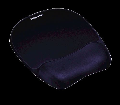 Fellowes Memory Foam Mouse Mat/Wrist Rest Dark Blue 9172801