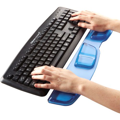 23870J - Fellowes 9183101 Crystal Keyboard Palm Support