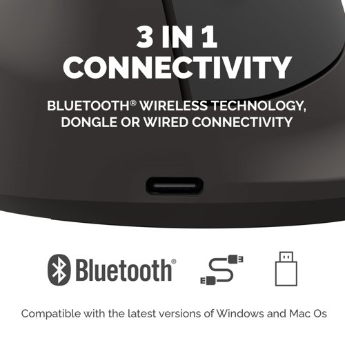 Fellowes Vertical Mouse Breyta Plus+ Vertical Mouse Left Handed Large 35787J Buy online at Office 5Star or contact us Tel 01594 810081 for assistance