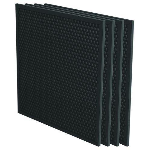 Part of the standard replacement filter configuration for all variants of AeraMax® Pro AM 3 and AM4 Air Purifiers.Commercial grade activated carbon filter which adsorbs a wide range of volatile organic compounds (VOCs) and odors.Includes separate pre-filter to capture larger particulate to help extend life of subsequent filters.6-month estimated filter life (depending on usage conditions)4 pack – includes 4 carbon filters and 4 pre-filters