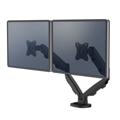 Eppa Dual Monitor Arm Black Laptop / Monitor Risers SW4113