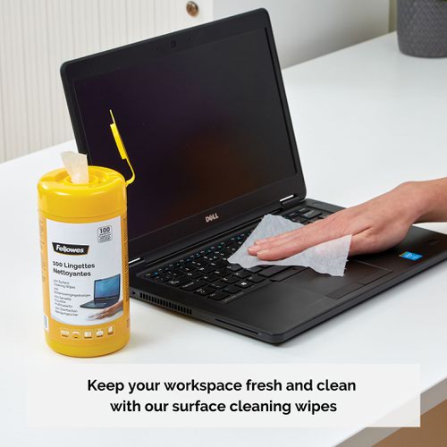 Fellowes 9971518 Surface Cleaning Wipes | 24481J | Fellowes