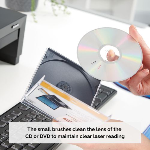 Fellowes 99761 CD and DVD Lens Cleaner | 31993J | Fellowes