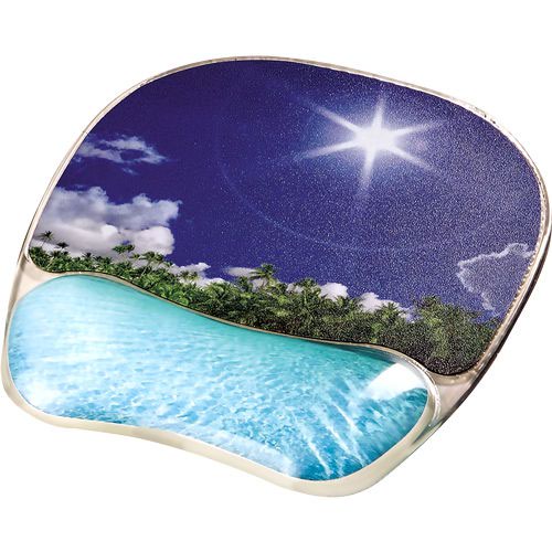 Fellowes Tropical Beach Wrist Support Mouse Pad 9202601