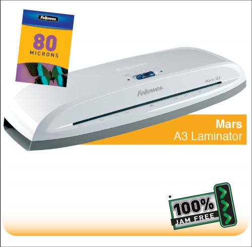 Fellowes Mars A3 Home and Personal Laminator with 100% Jam Free* Mechanism