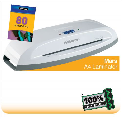 Fellowes Mars A4 Home and Personal Laminator with 100% Jam Free* Mechanism