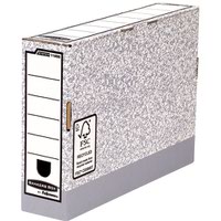 Fellowes Bankers Box Transfer File 80mm Grey/White Ref 1180001 [Pack 10]
