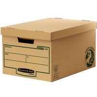 Bankers Box by Fellowes FSC Earth Series Storage Box Large Brown Ref 4470701 [Pack 10]
