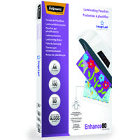 Fellowes A4 Laminating Pouch 160 Micron (Pack of 100) 55306101