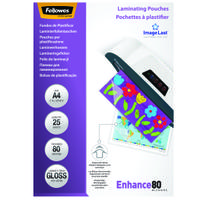 Fellowes A4 Enhance Laminating Pouches 160 Micron (Pack of 25) 53962