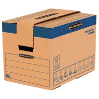 Fellowes Bankers Box Moving Box Small Brown Green (Pack of 5) 6205201