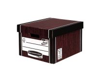 Bankers Box Premium Storage Box (Presto) Classic Woodgrain FSC Ref 7250502 [Pack 10]