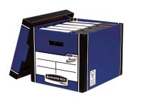 Bankers Box Premium Storage Box (Presto) Tall Blue FSC Ref 7260602 [Pack 10]