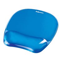 Fellowes Crystals Gel Mouse Pad Blue 9114106