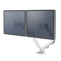 Fellowes 9683501 Eppa Dual Monitor Arm - White